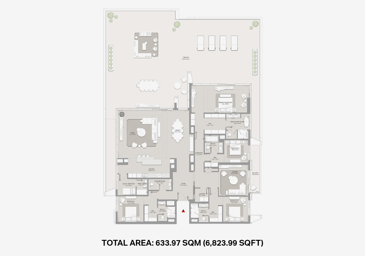 City Walk Crestlane duplex apartment lower level floor plan